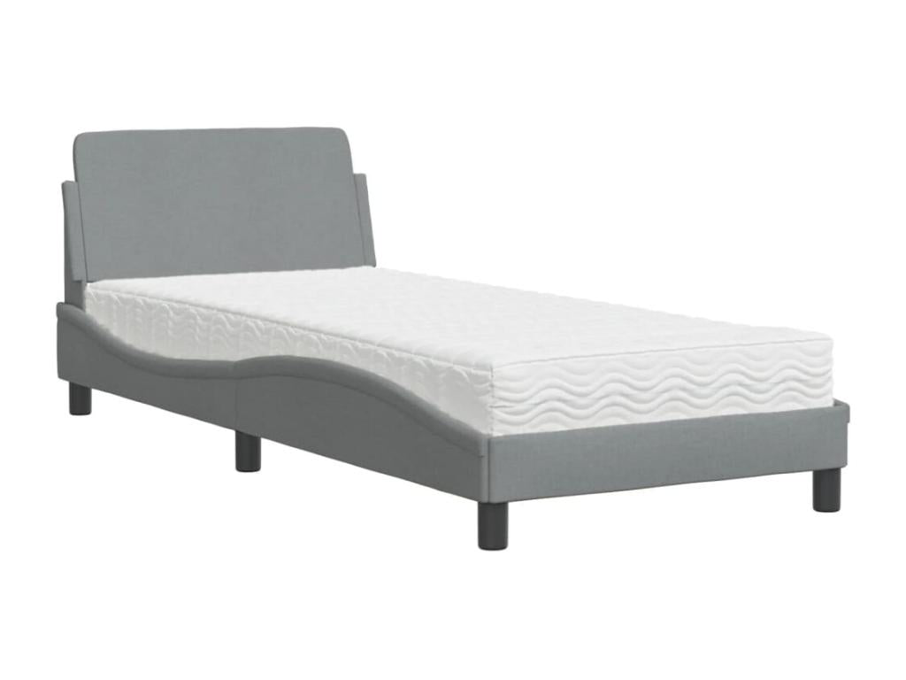 Gray Fabric Mattress, 90 x 200 cm