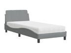Gray Fabric Mattress, 90 x 200 cm