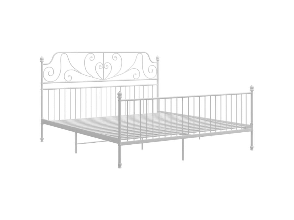 White Metal Bed, 180 x 200 cm