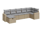 Beige Woven Resin Wicker Outdoor Furniture Set - dlz1766461861375