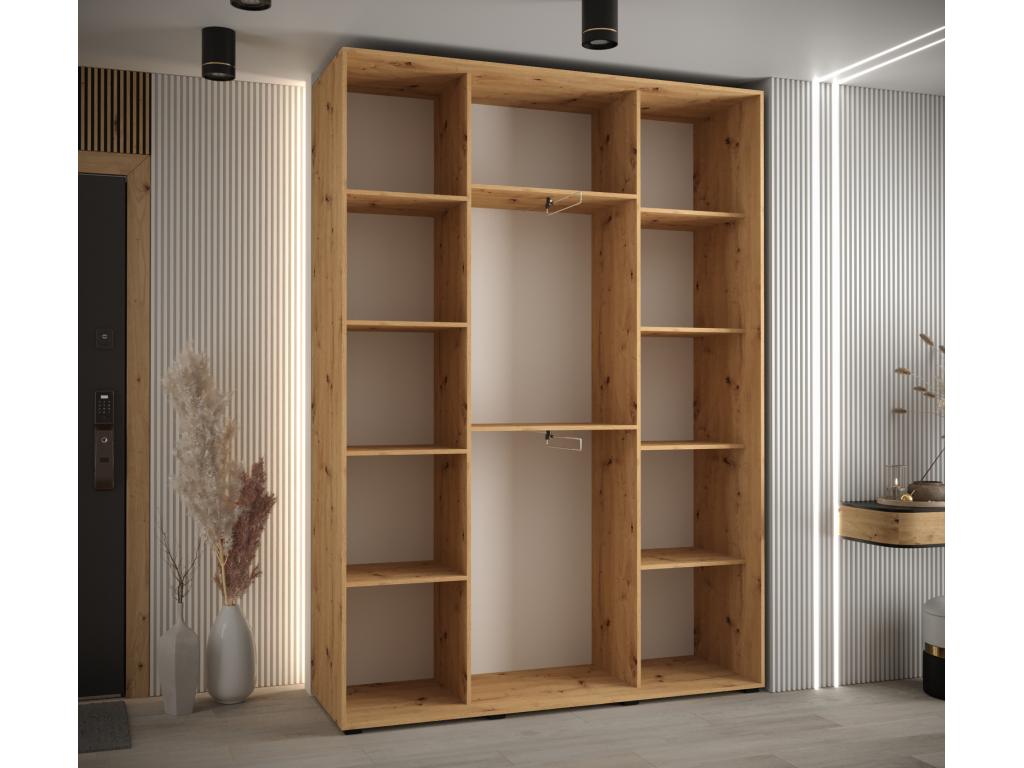Black Wardrobe, 170 x 45 x 235.2 cm